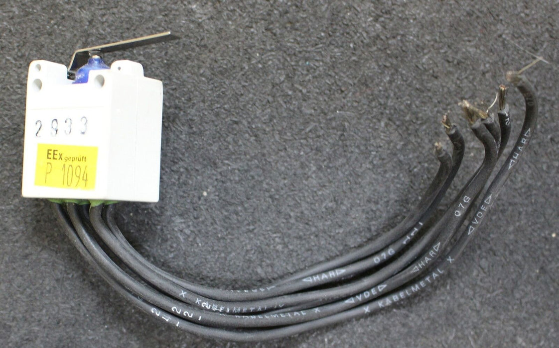 BARTEC Endlagenschalter 07-1521 EEX-geprüft 250VAC 5A 60W Nr. 2933 Kabel 150mm