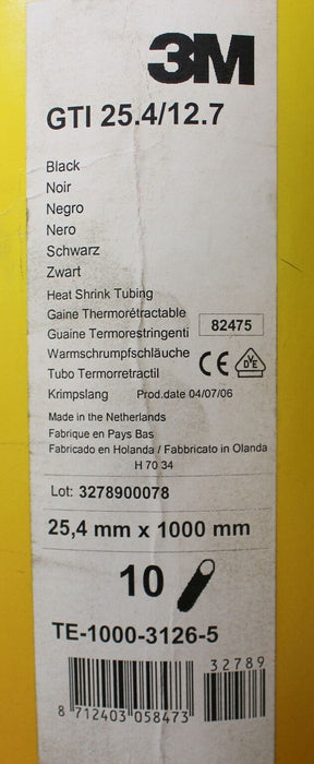 3M 10x Warmschrumpfschläuche GTI 25.4/12.7 L:1000mm TE-1000-3126-5