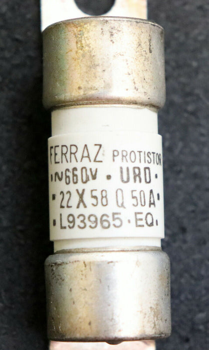 FERRAZ PROTISTOR 3x Sicherungseinsatz fuse-link L93965 50A 660VAC Masse 22x58mm
