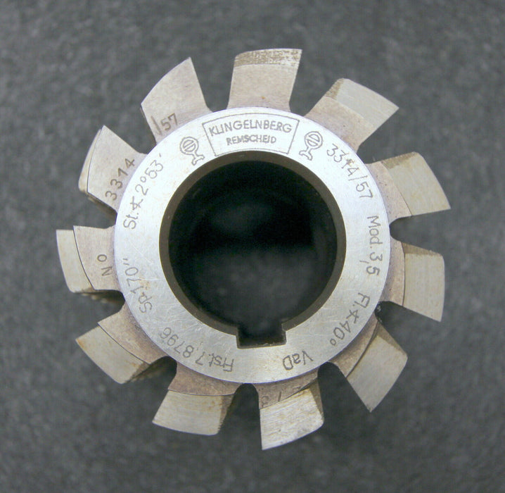 KLINGELNBERG Vollstahlwälzfräser gear hob m= 3,5mm 20° EGW Ø80x70xØ30mm LKN