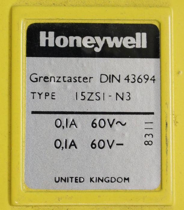 HONEYWELL Grenztaster 5ZSI-N3 0,1A 60V~ sowie 0,1A 60V- nach DIN43694 - 1 Stück