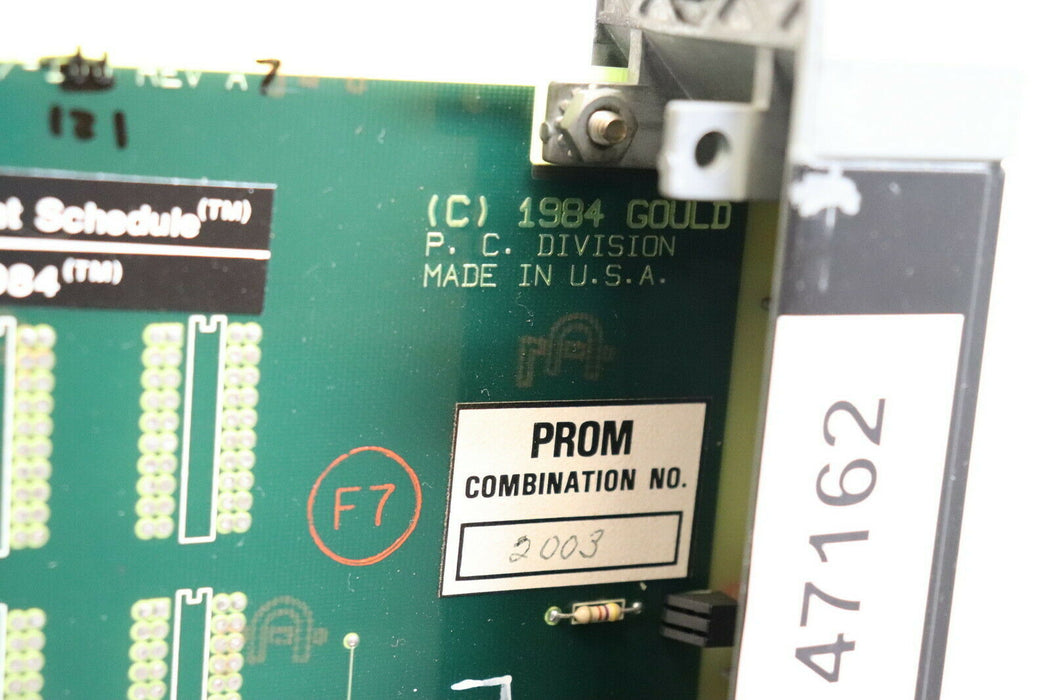 GOULD Memory card M907 PCB M907-100 REV AI for segment schedule 984 with key