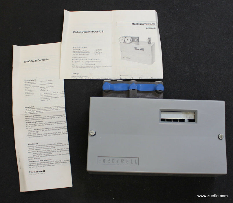 HONEYWELL Pneumatischer Regler single sensor controller without CPA RP 908 A 107