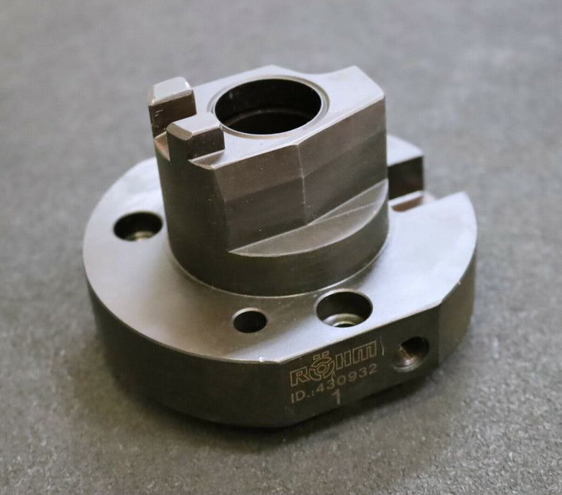 RÖHM Aufnahme ID 430932 AußenØ 118mm AdapterØ 66mm Gesamthöhe 87mm unbenutzt
