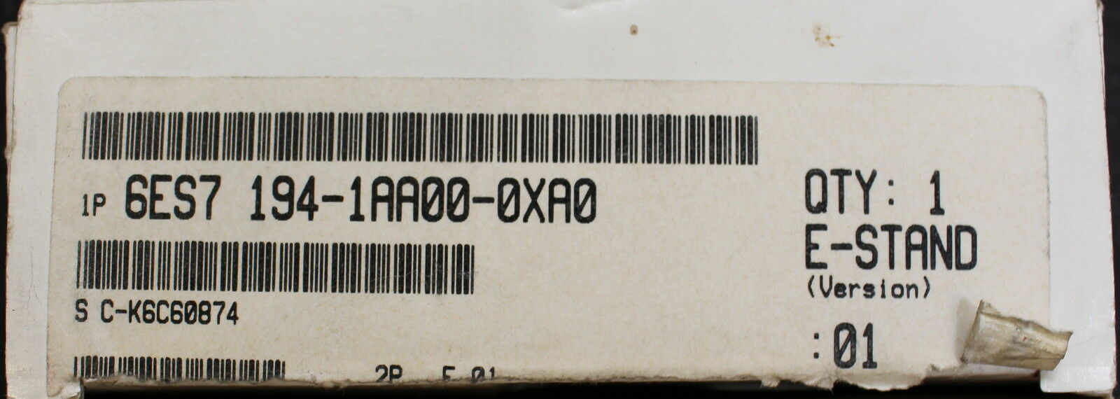 SIEMENS SIMATIC S7 Anschlussstecker 6ES7 194-1AA00-0XA0 Connector Anschlusstecke