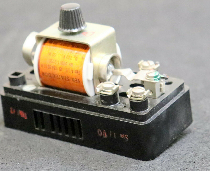 VEB STATEX Hg-Relais A1/1 220VAC 50Hz Bv01011-2220 IP20 ohne Kunststoffdeckel!