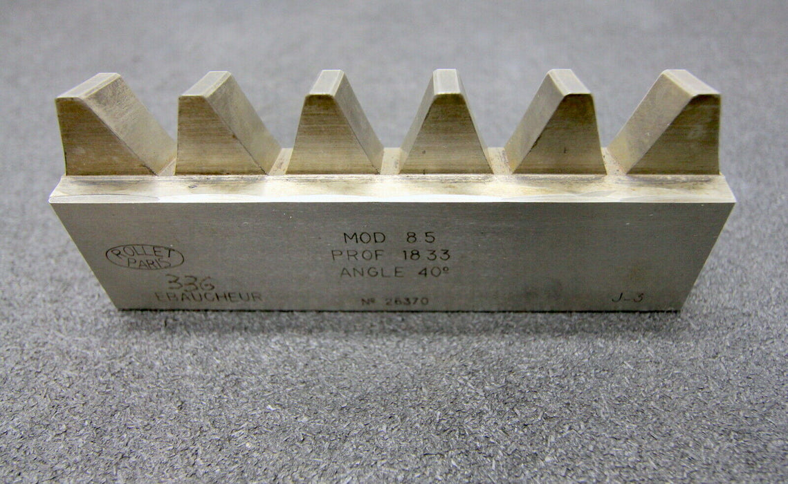 ROLLET PARIS Hobelkamm rack cutter m= 8,5 Angle 20°