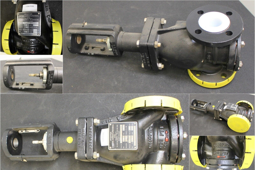 PFEIFFER Stellventil BR 1a mit PTFE-Auskleidung - DN40 PN10 - unbenutzt -