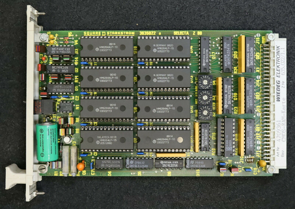 WIEDEG / KLINGELNBERG CMOS-RAM-Karte Art.Nr. 4709361 Z.Nr. 635.022/1.1