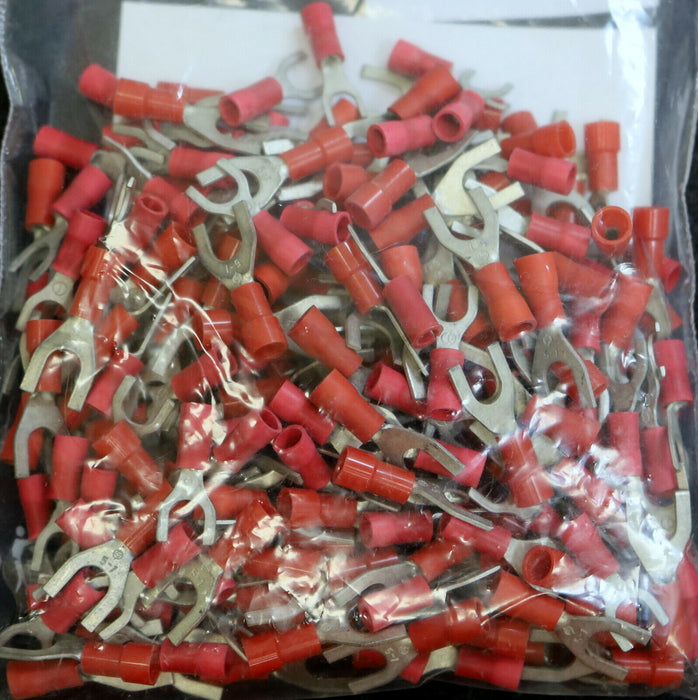 KLAUKE 214x Quetschkabelschuh Typ 630C/5 Gabelform M5 Rot Querschnitt 1,5-2,5mm²