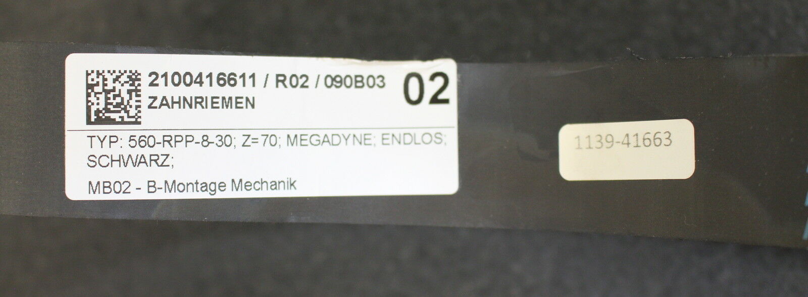 MEGADYNE Zahnriemen ISORAN 536 RPP8-30 603 Teilung 8 Breite 30mm Zähnezahl Z=70