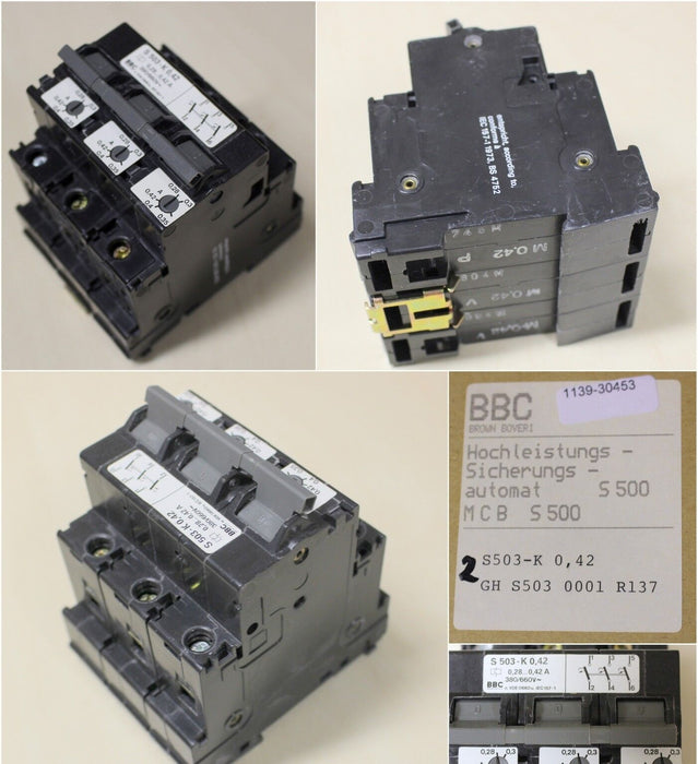 ABB Hochleistungssicherungsautomat S503-K0,42 0,28-0,42A