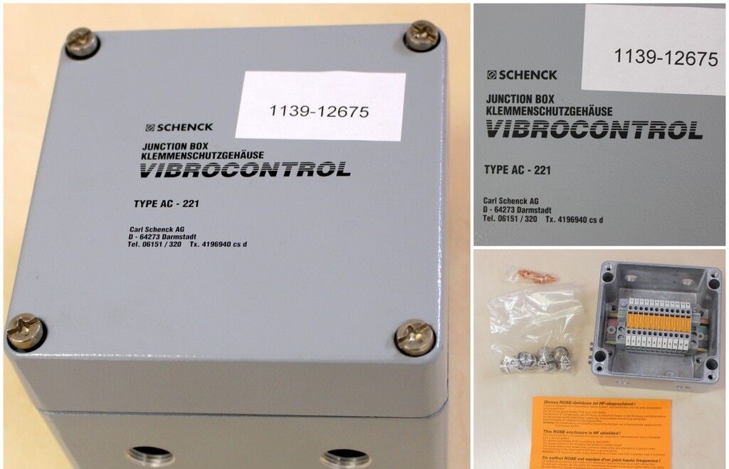 SCHENK Klemmenschutzgehäuse VIBROCONTROL Type AC-221