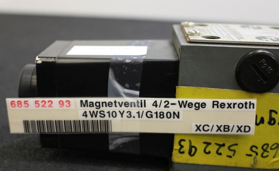 REXROTH HYDRONORMA Magnetventil 4WS.-10Y 3/G, 180N NOELL 1301-72/1 gebraucht