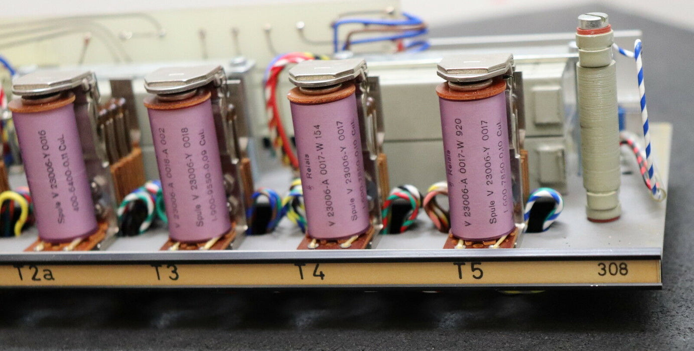 S.I.P. SCHÜTTE Einschub Karte 308 für Lehrenbohrwerk mit Platine 460476 wurde au