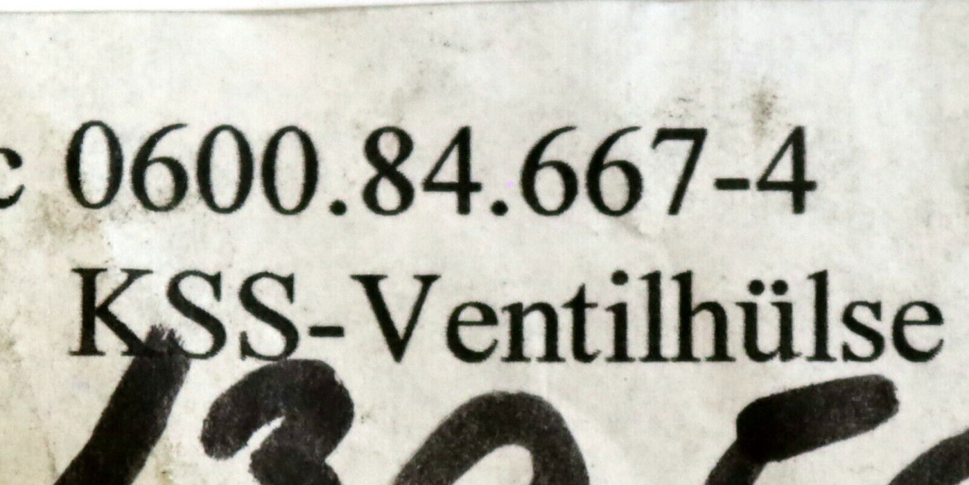 KSS-Ventilhülse 0600.84.667-4 Gewicht 30g Material Stahl Ø 16mm Länge 46,1mm