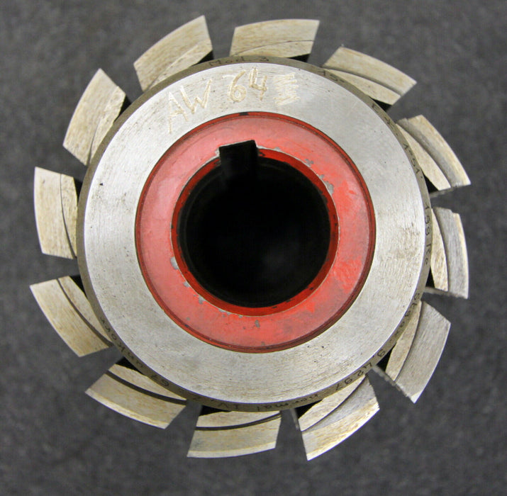 SAAZOR Stollenwälzfräser involute spline hob m= 3mm BP IV nach DIN3972 15° EGW