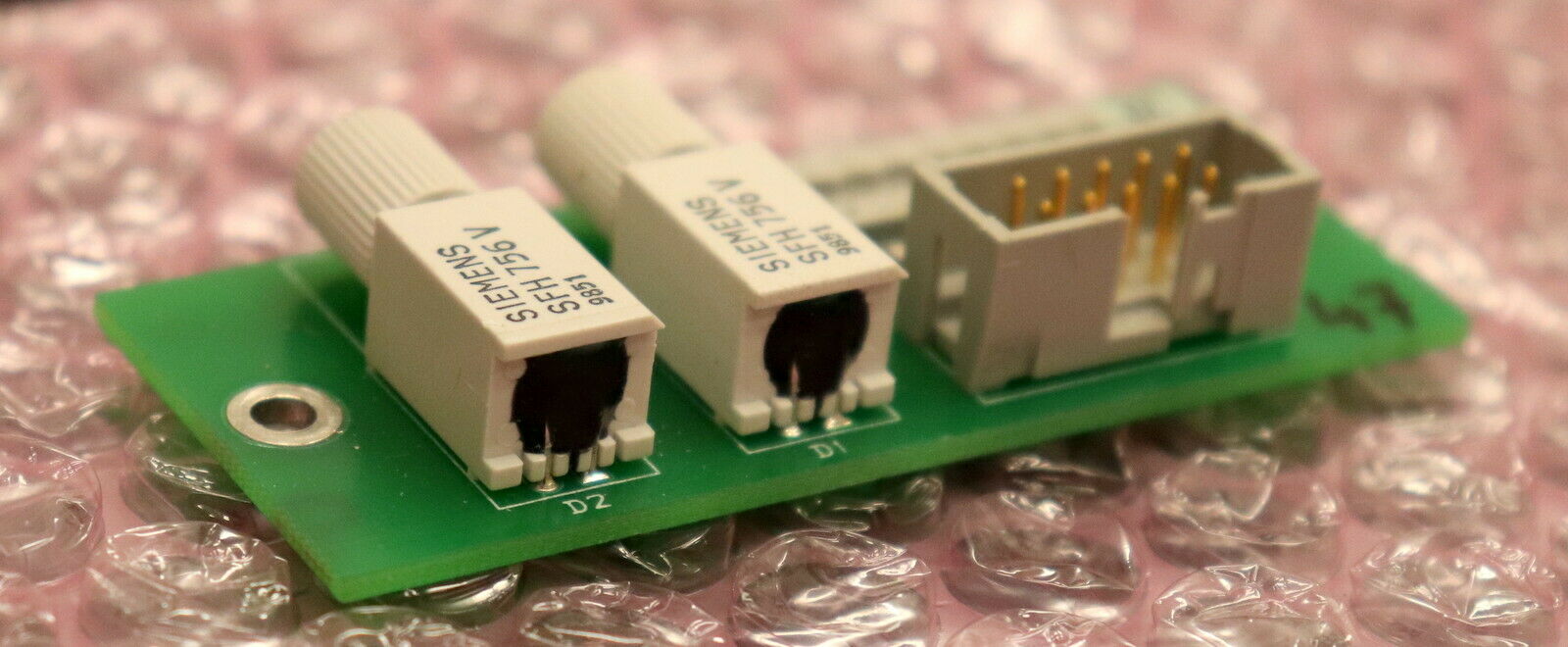APTEC Assy Board REV 00 PCB B213625 mit 2 x SIEMENS SFH756V - gebraucht