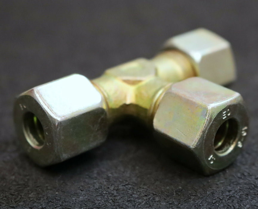 ERMETO 6x T-Verschraubung T10-ZS AußenØ10mm PN630 unbenutzt 6 Stück im Paket