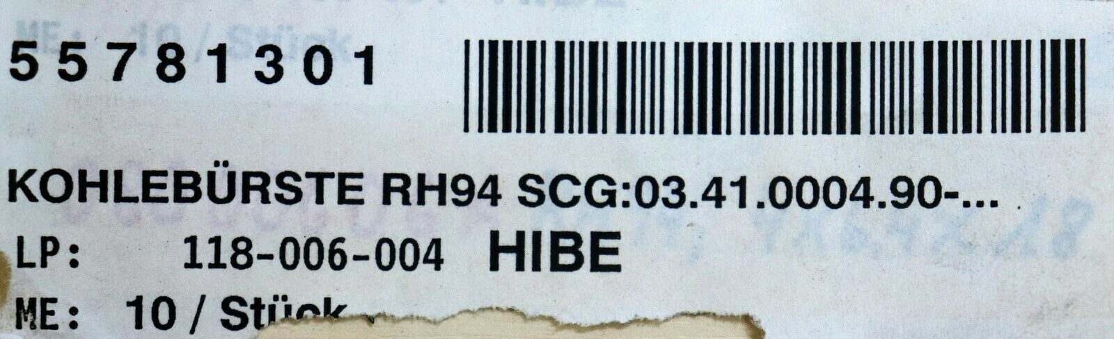 2 Stück Kohlebürste RH94 4x6,3x16mm mit Feder und Teller SCG 03.41.0009.90