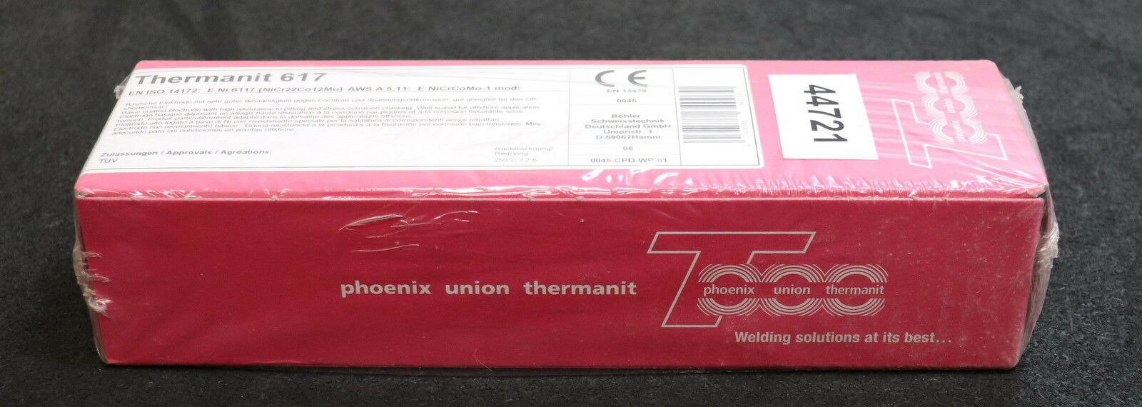 BÖHLER 1 Pack Stabelektroden Inhalt ca. 240 Elektroden Thermanit 617 40-55A