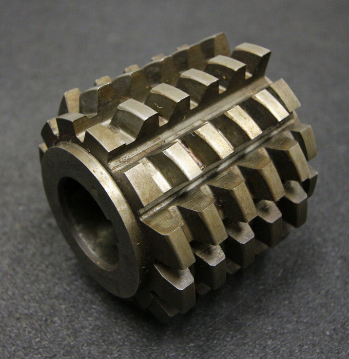 Vollstahlwälzfräser gear hob m= 4,14mm 15° EGW Ø85x80xØ32mm LKN Hs= 9,50 1gg. R