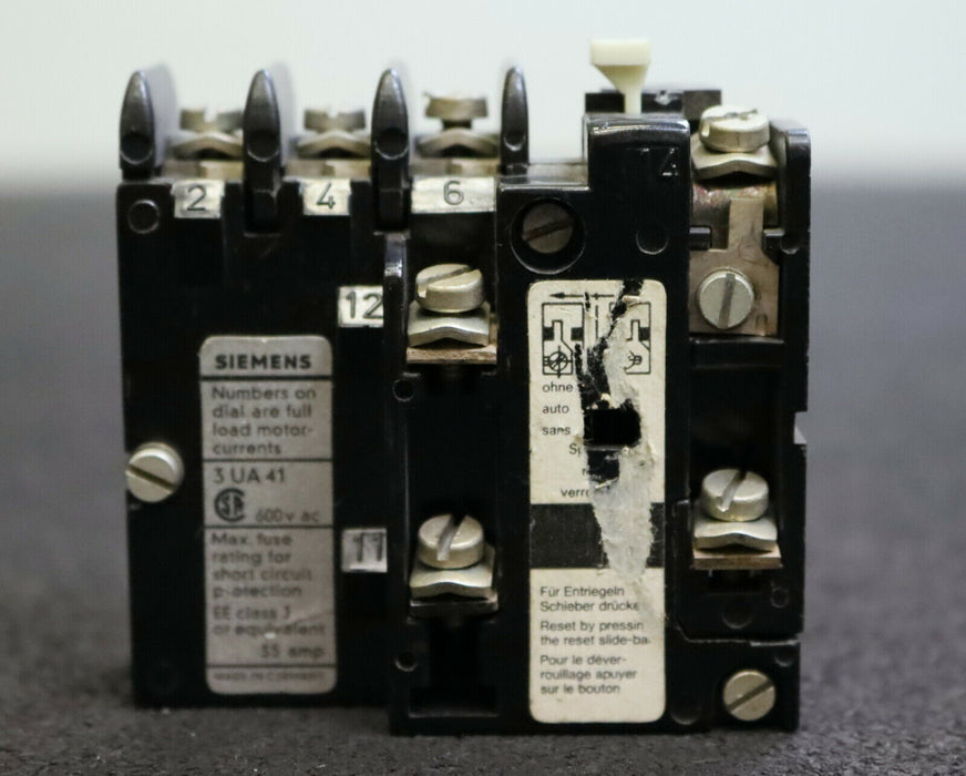 SIEMENS Überlastrelais 3UA4101-0S Einstellbereich 8-12A unbenutzt