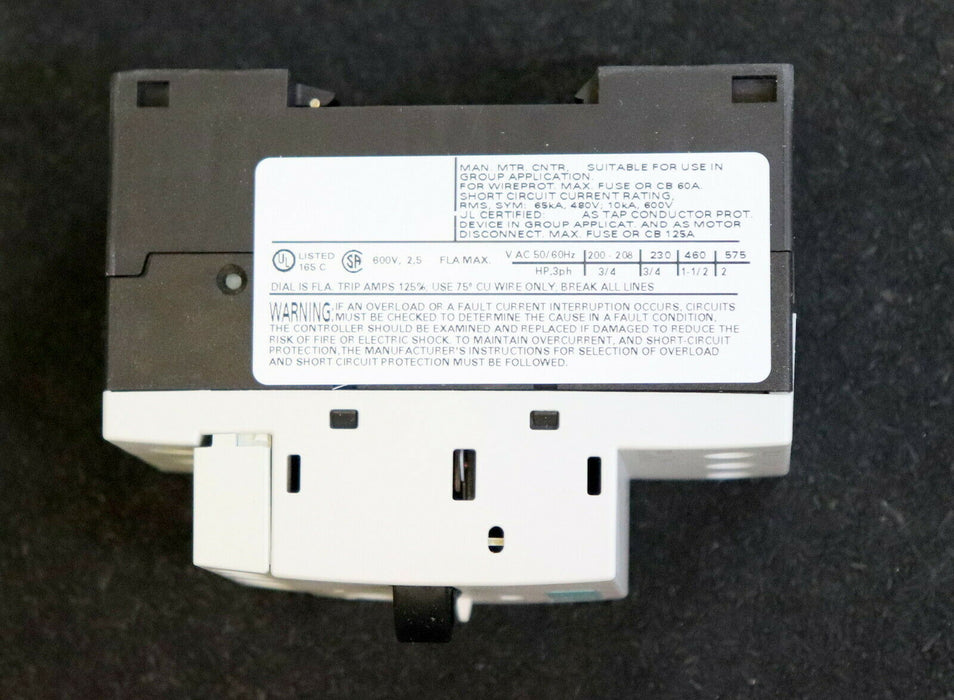 SIEMENS 2 Stück Motorschutzschalter 3RV1011-1CA15 1,8-2,5A 1NO + 1NC