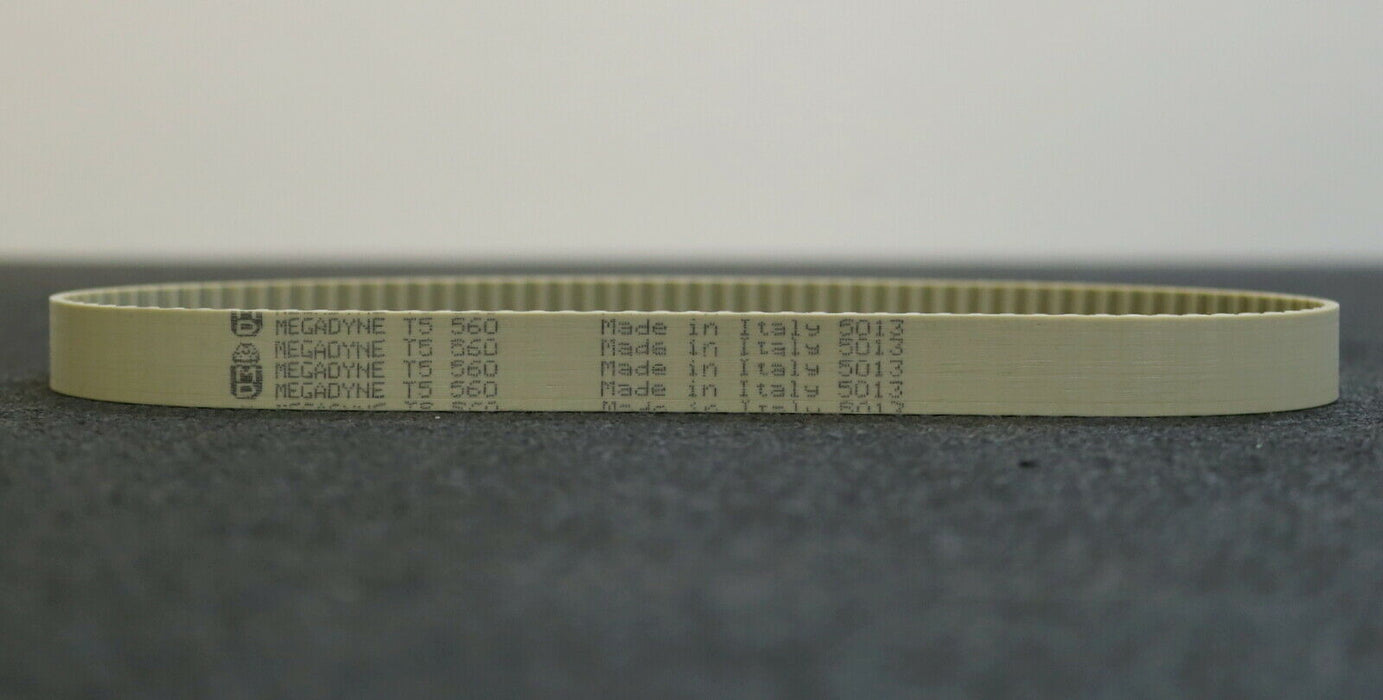 MEGADYNE 2x Zahnriemen 2x Timing belt T 5 560 Länge 560mm Breite 16mm unbenutzt