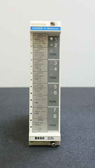 GOULD MODICON Output module B650 115VAC PCB H601 REV B 1 NCI FR-O 80-44