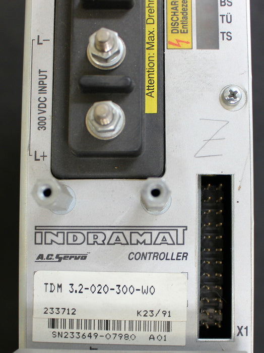 INDRAMAT TDM Servo Controller TDM 3.2-020-300-W0 Mod13/1X025-049