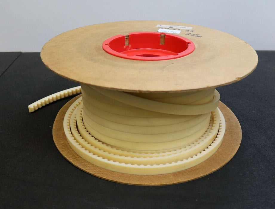 35m PU-Keilriemen 17x11mm gezahnt Teilung 11mm endloss Beige Profil PWR-P17