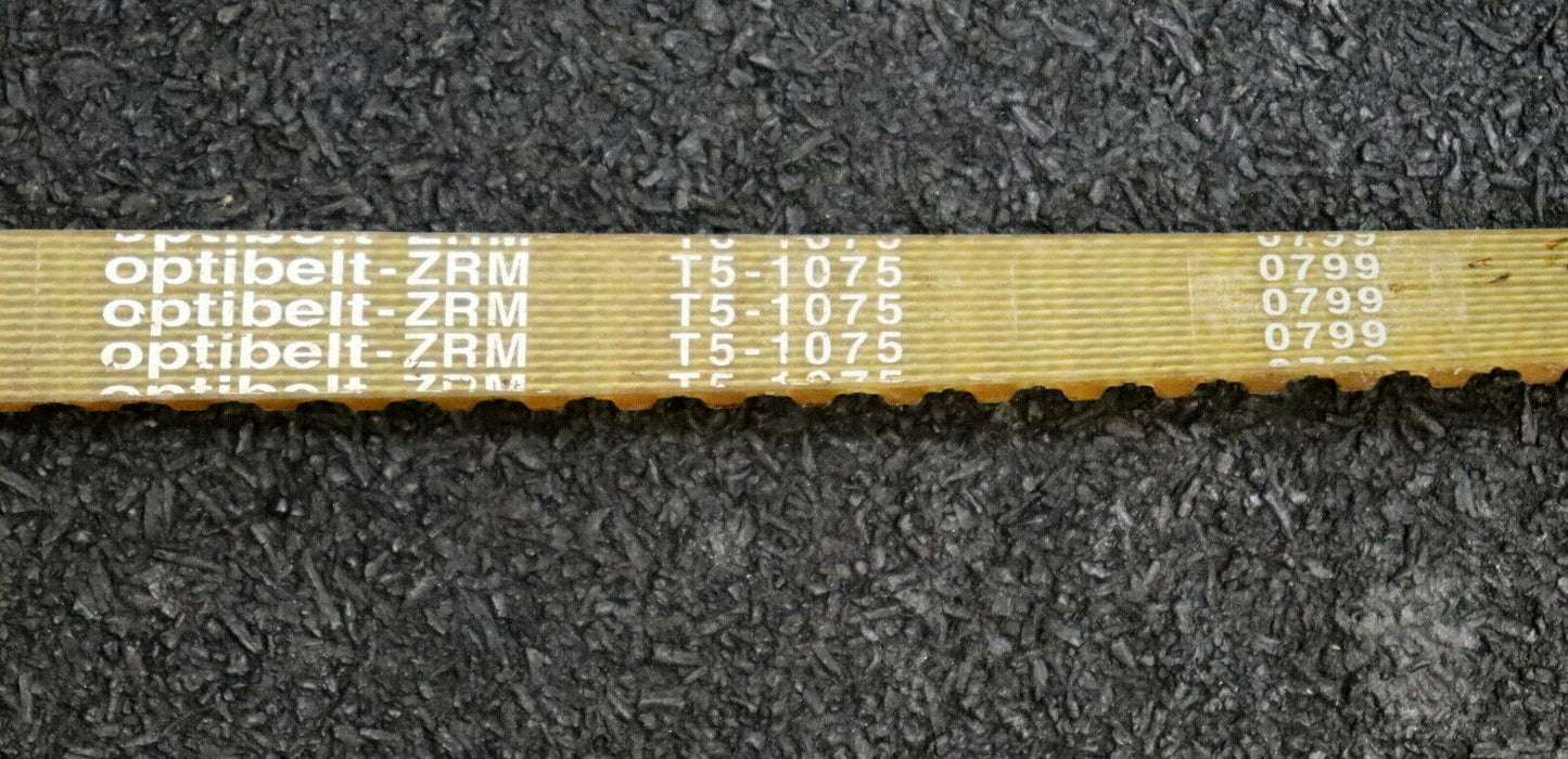 OPTIBELT 2 Stück Zahnriemen ZRM T5-1075 Länge 1075mm Breite 10mm - unbenutzt