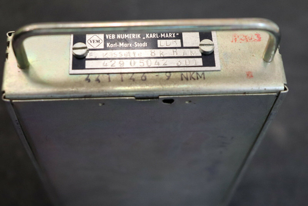 VEM NUMERIK WMW DDR KASSETTE 8K ohne Batterien 41146-9 NKM für Steuergerät