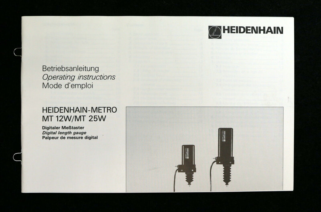 Heidenhain Längen-Messtaster MT25W ID-NR. 231013-03 C5 mit Prüfprotokoll in OVP