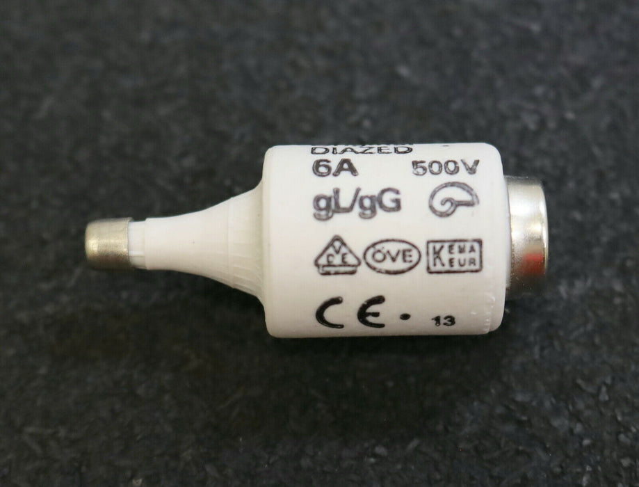 SIEMENS DIAZED 5x Sicherungseinsatz fuse-link 5SB2 31 6A 500VAC gL/gG