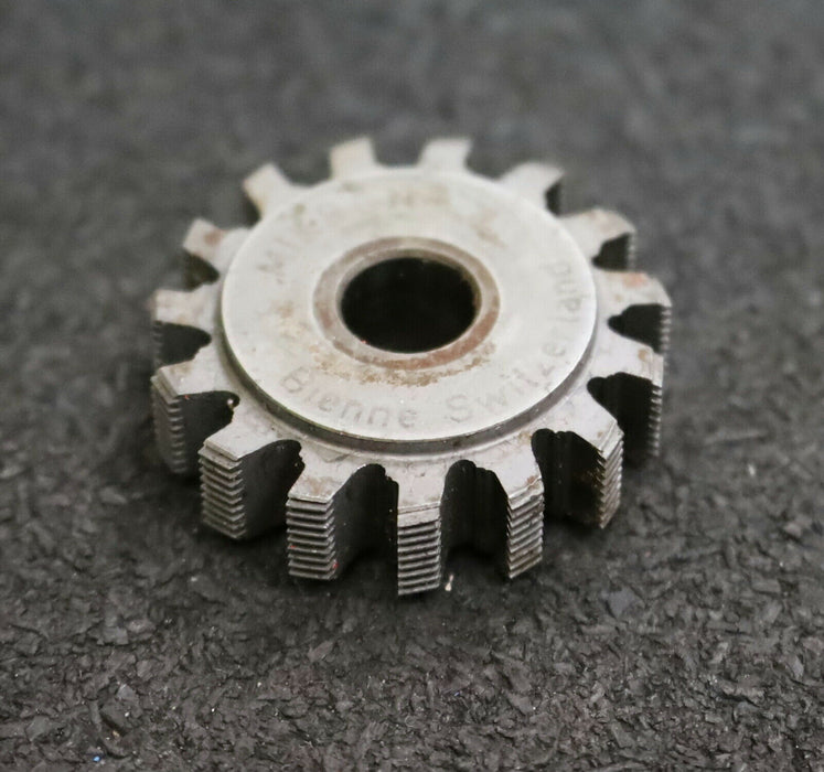 MIKRON Vollstahl-Wälzfräser No. 43308 m= 0,24 ho= 0,76 D18,76 Z75 - Ø32x10xØ8mm