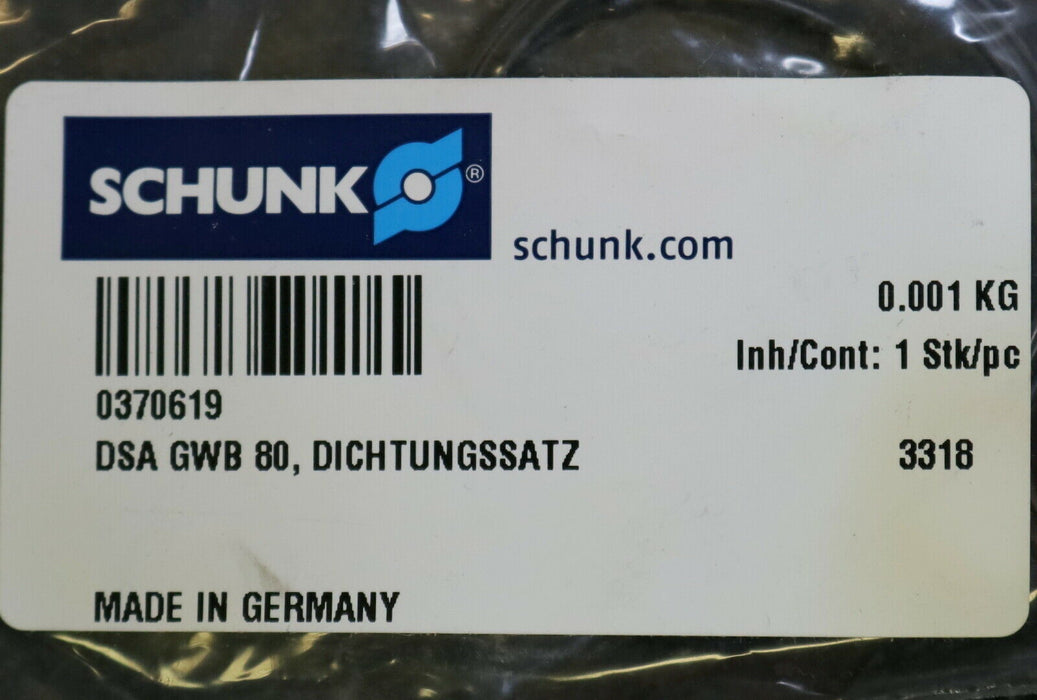 SCHUNK Dichtungssatz DSA GWB 80 ID 370619 unbenutzt in OVP
