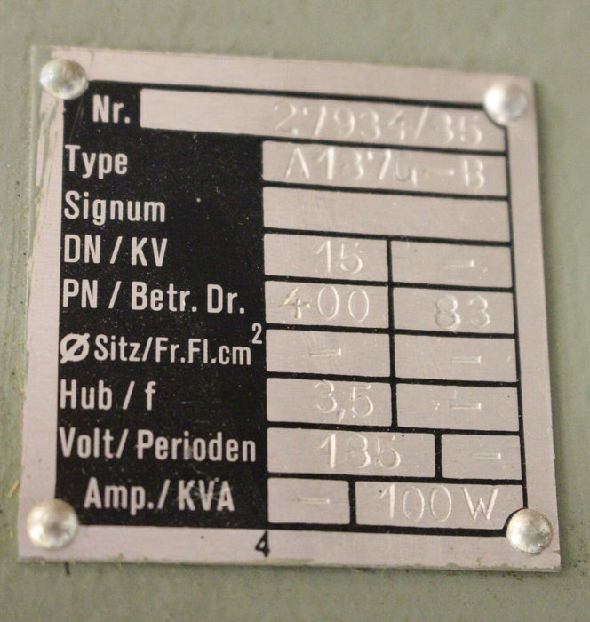 KSB Saugkorb F100 mit Rückflußverhinderer Ident-No. 00430072 NW100 für WKB 80/2