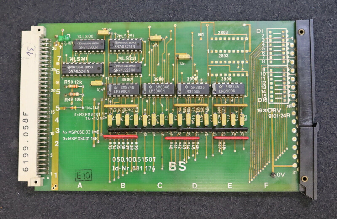 HECKLER KOCH BWO Platine für CNC 783/784 EK Nr. 106 541 Platine 050.100.515.07