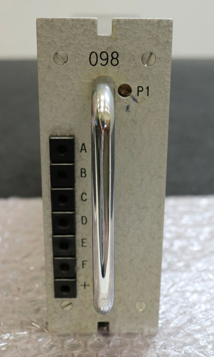 S.I.P. SCHÜTTE Einschub Kassette 098 für Lehrenbohrwerk Platine S.I.P. 460116