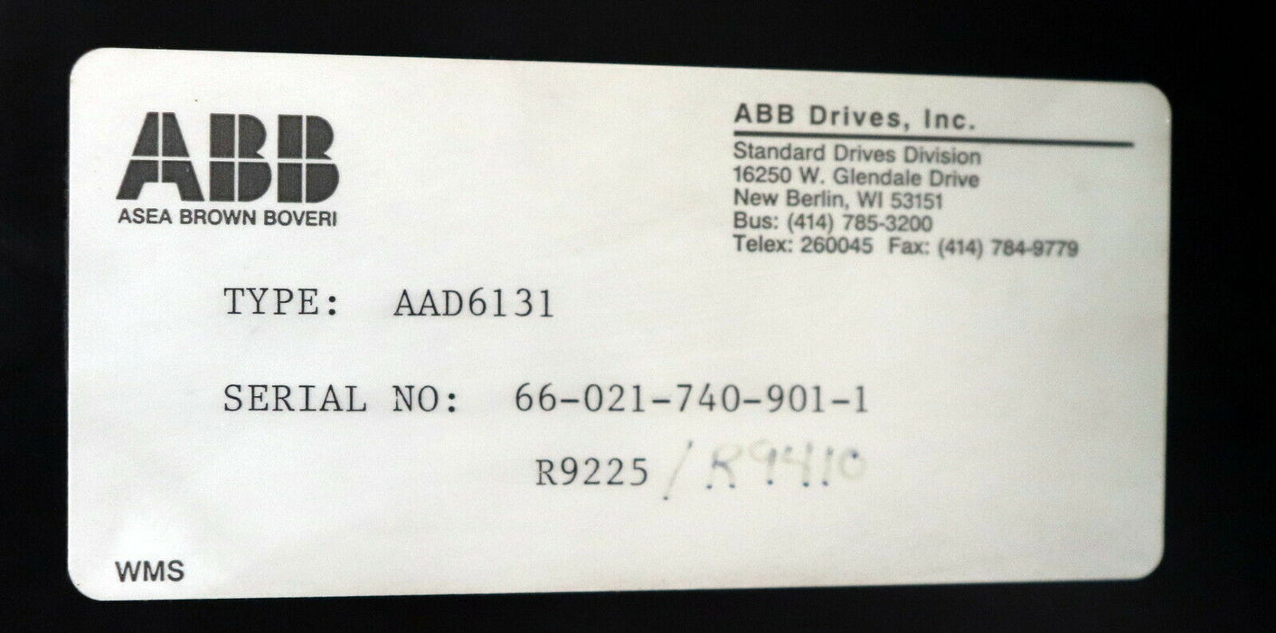 ABB / BBC / VERITRON Stromrichter DC Converter Type AAD 6131 ID-Nr. GNT200579R17