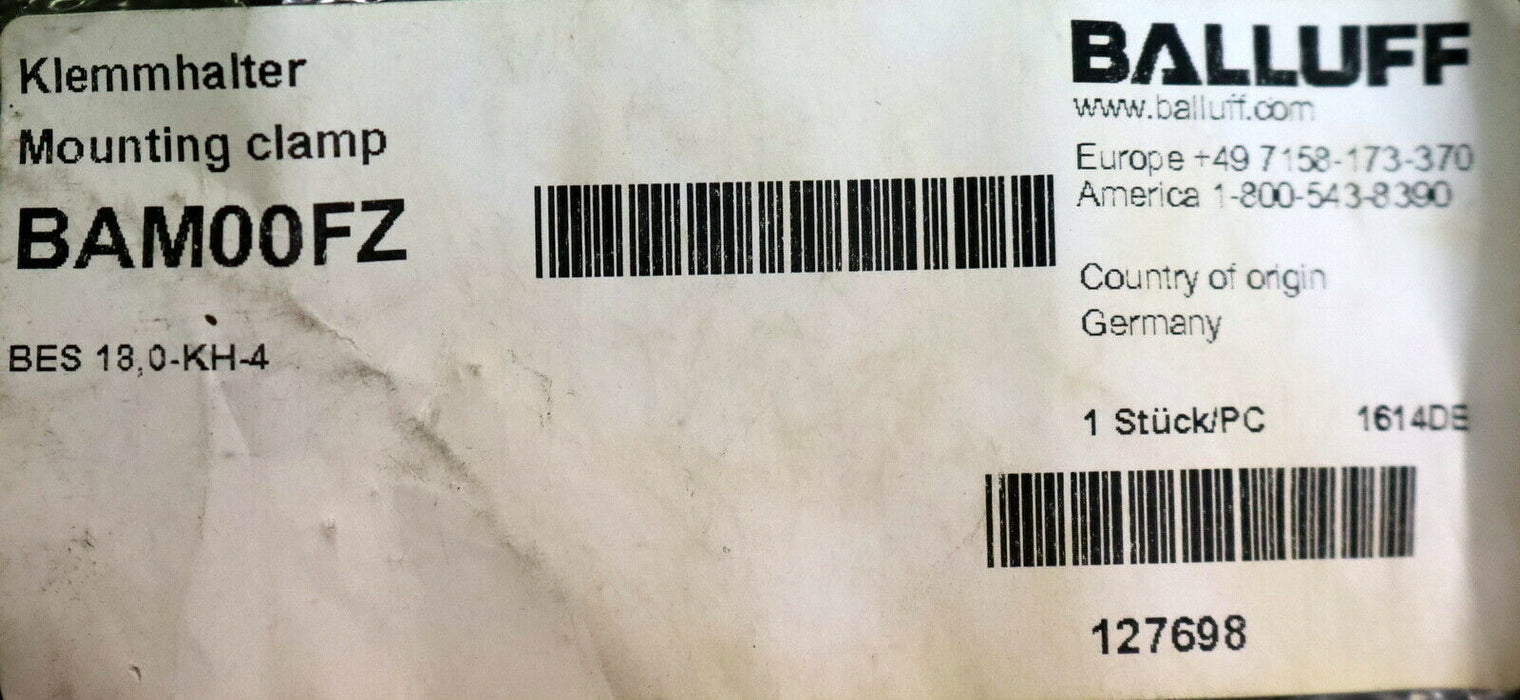 BALLUF 7 Stück Klemmhalter BAM00FZ BES 18,0-KH-4 Art.Nr. 127698 - unbenutzt