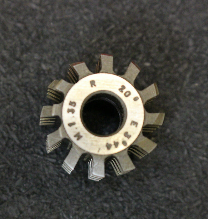 KÖPFER Vollstahl-Wälzfräser m= 1,35mm 20° EGW 1gg. rechts 12 Spannuten