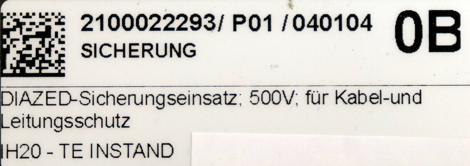 LINDNER 5x Sicherungseinsatz fuse-link 597.0047 4A 500V Betriebsklasse gL SK3