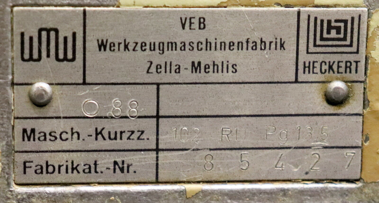 HECKERT DDR Endlagenschalter Nockenschalter 2-fach Kurzzeichen 102 RU Pg 13.5
