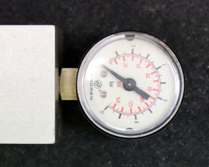 NORGREN Pneumatik Ventil Typ FP 7054 1-10bar mit Manometer WK1422 gebraucht