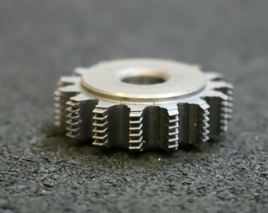 MIKRON Vollstahl-Wälzfräser No. 81696 m= 0,355 ho= 1,069 D18,78 - Ø32x10xØ8mm