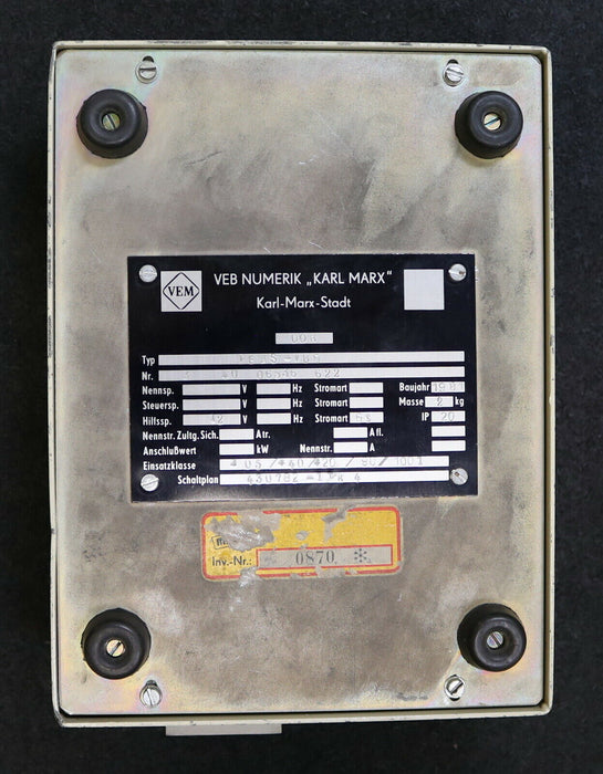 VEB NUERMIK DDR Bediengerät PEAS-IBG gebraucht ! 1 Taste fehlt !