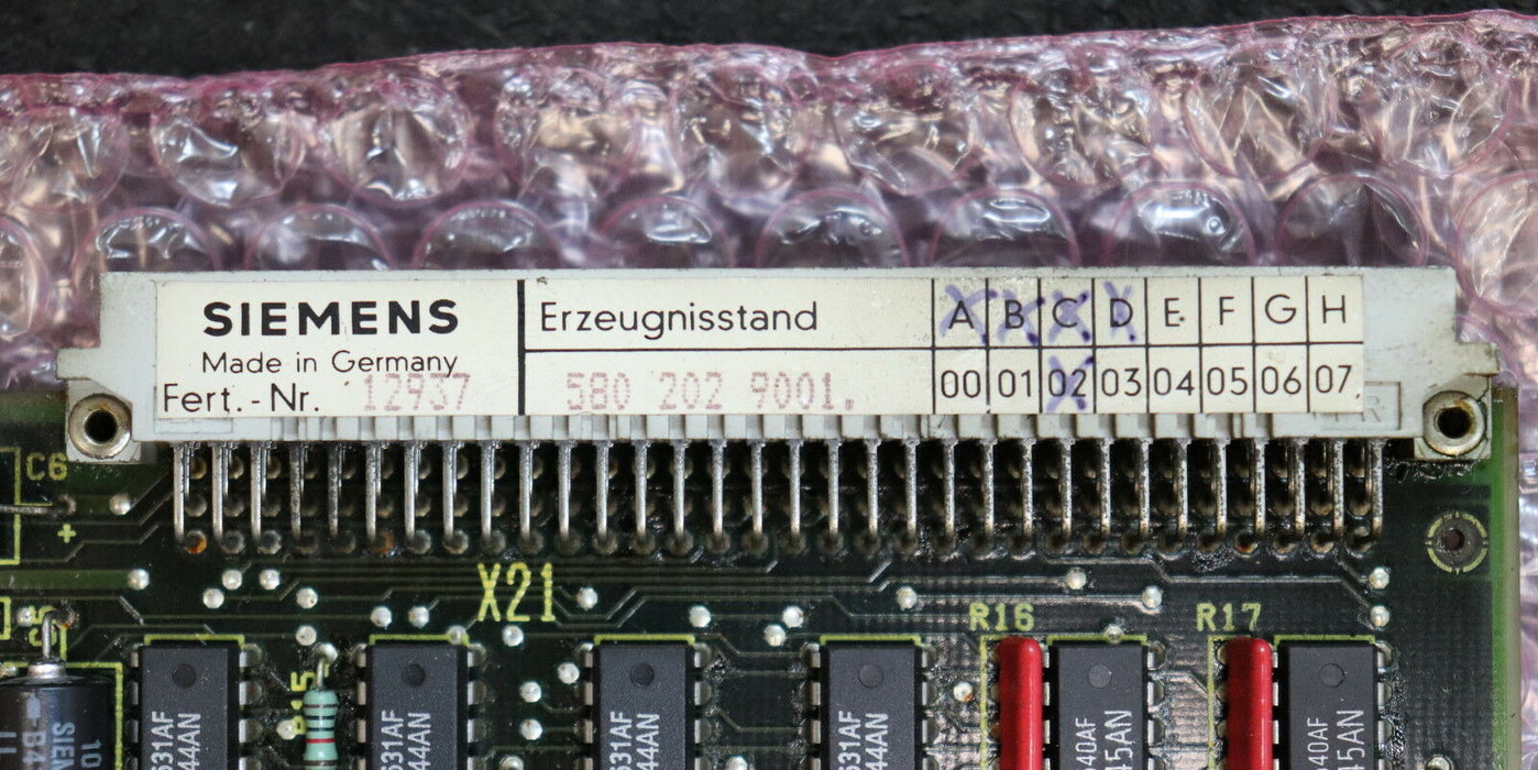 SIEMENS SINUMERIK Memory Card Einschub 6FX1120-2CA00 580 202 9001.00 gebraucht